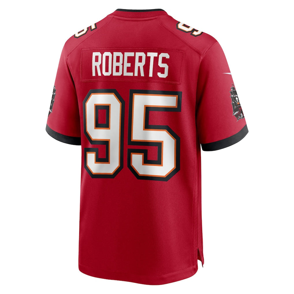 Tuec TB.Buccaneers #95 Elijah Roberts Red Team Game Jersey