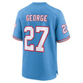 Tuec T.Titans #27 Eddie George Light Blue Retired Player Alternate Game Jersey