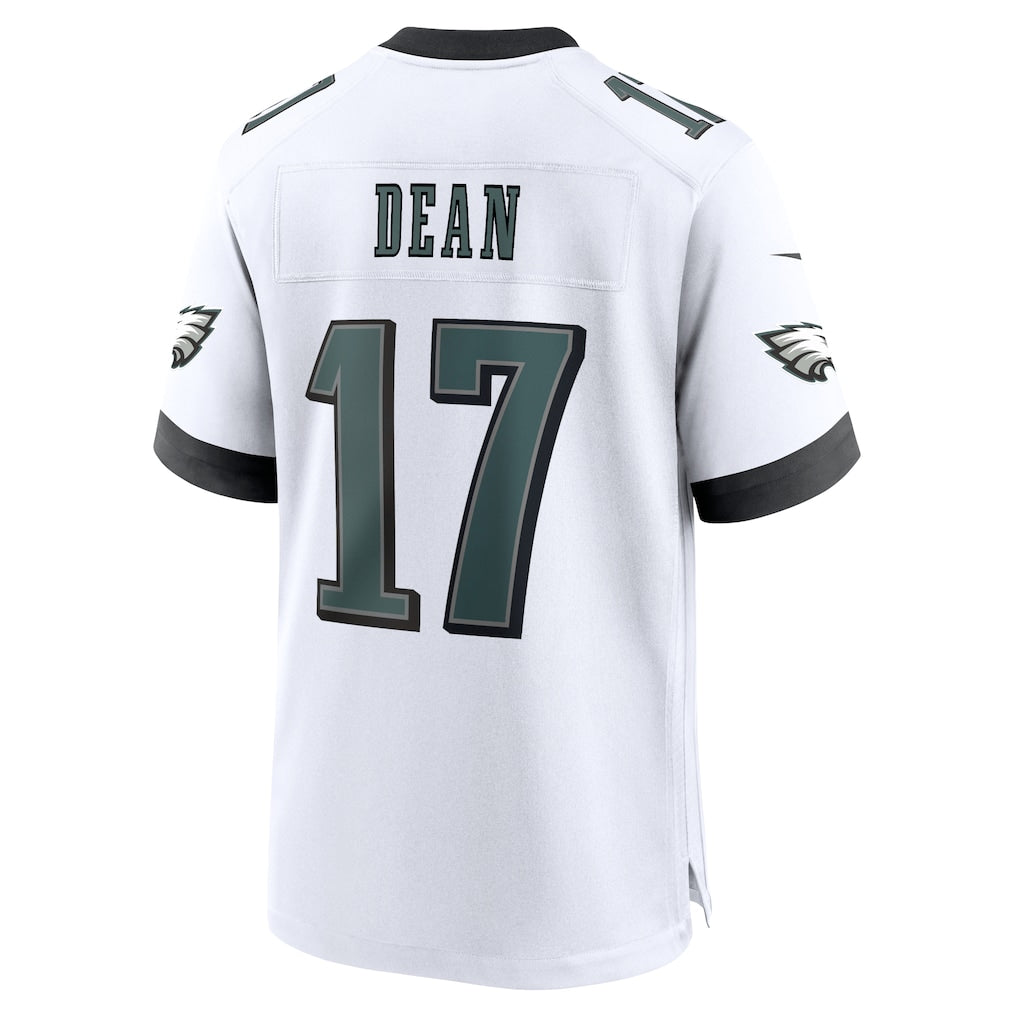 Tuec P.Eagles #17 Nakobe Dean White Game Jersey
