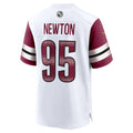 Tuec W.Commanders #95 Jer'Zhan Newton White Game Jersey