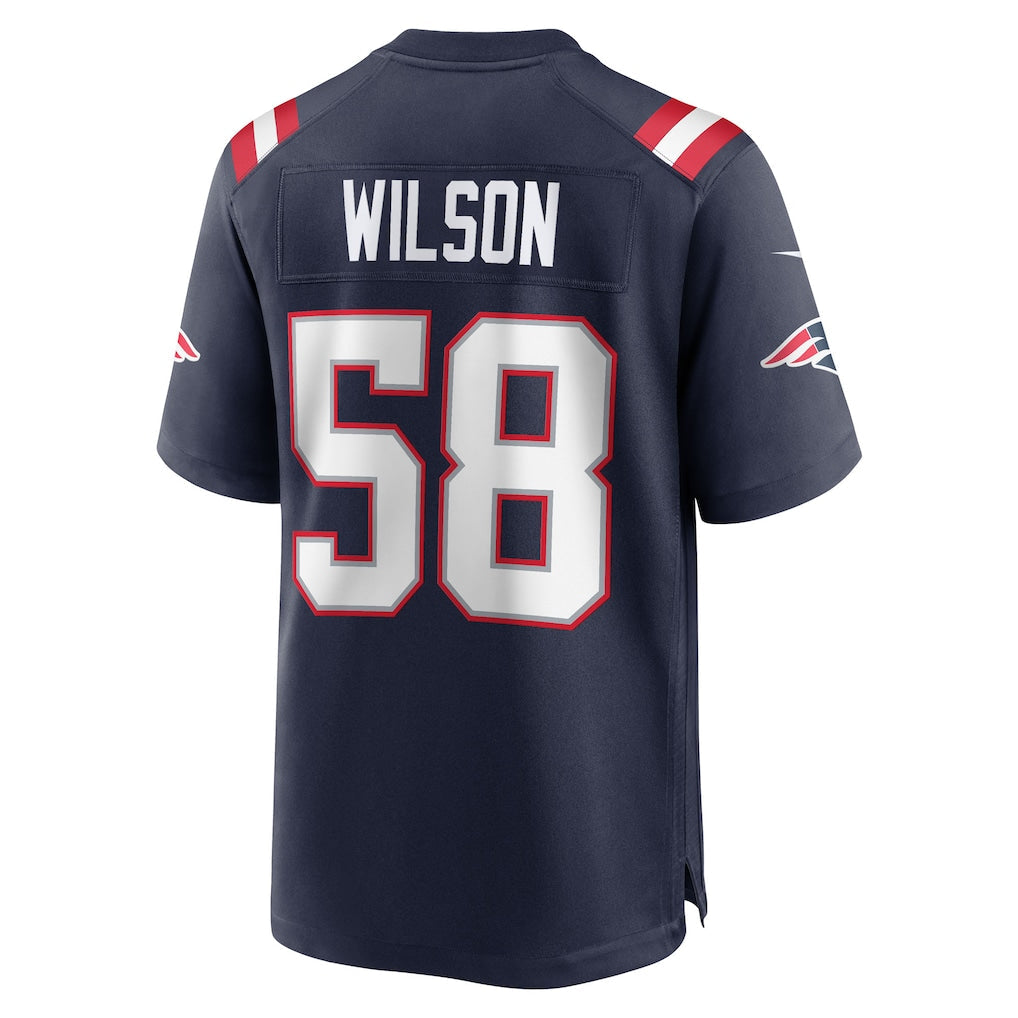 Tuec NE.Patriots #58 Jared Wilson Navy Team Game Jersey