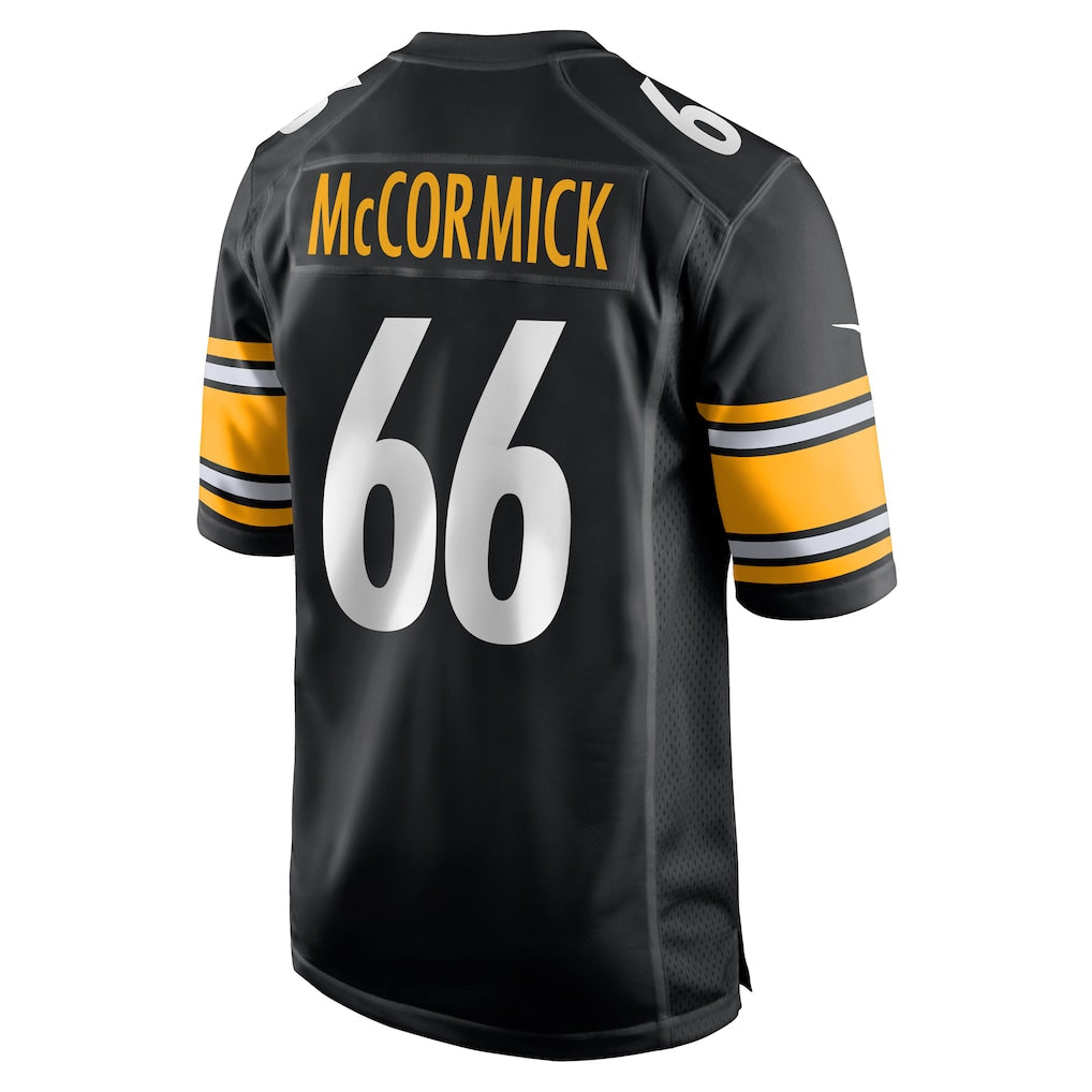 Tuec P.Steelers #66 Mason McCormick Black Game Jersey