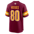 Tuec W.Commanders #80 Curtis Hodges Burgundy Game Player Jersey