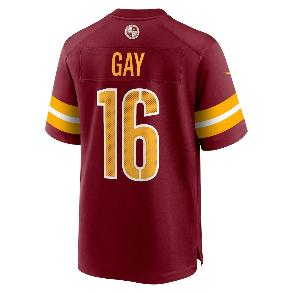 Tuec W.Commanders #16 Matt Gay Burgundy Team Game Jersey