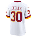 Tuec W.Commanders #30 Austin Ekeler White Game Super Bowl Era Jersey