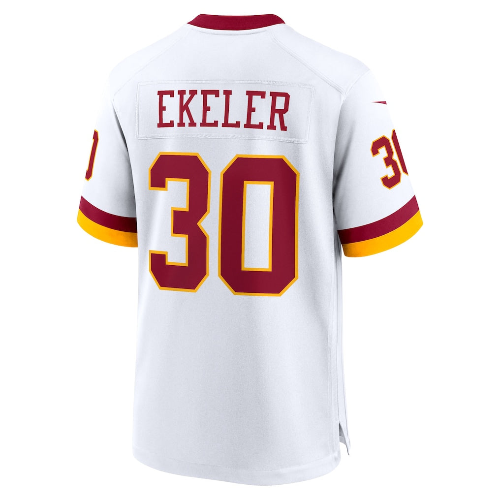 Tuec W.Commanders #30 Austin Ekeler White Game Super Bowl Era Jersey