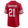 Tuec SF.49ers #21 Deion Sanders Scarlet Team Retired Player Game Jersey