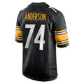 Tuec P.Steelers #74 Spencer Anderson Black Game Jersey