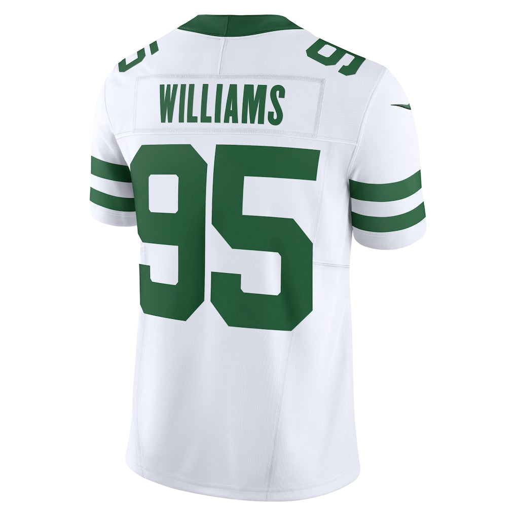 Tuec NY.Jets #95 Quinnen Williams Legacy White Vapor F.U.S.E. Limited Jersey