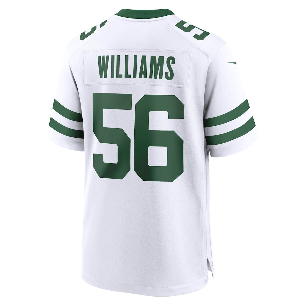 Tuec NY.Jets #56 Quincy Williams Legacy White Game Jersey