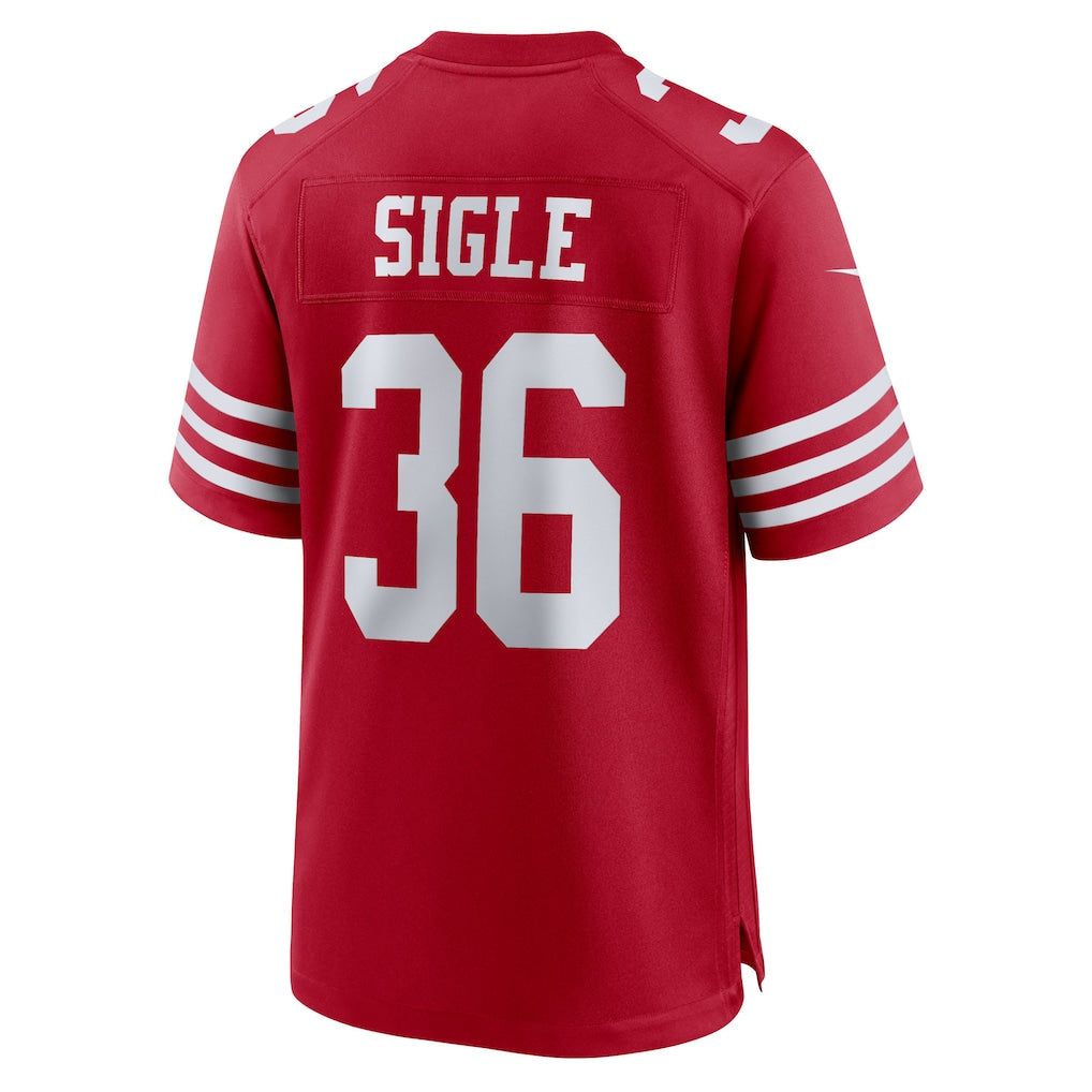 Tuec SF.49ers #36 Marques Sigle Scarlet Team Game Jersey
