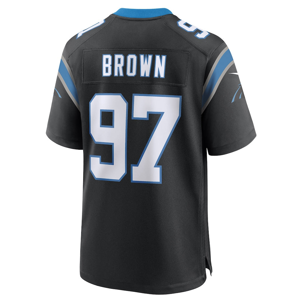 Tuec C.Panthers #97 Bobby Brown Black Team Game Jersey