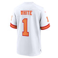 Tuec TB.Buccaneers #1 Rachaad White White 50th Season Game Jersey