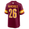 Tuec W.Commanders #26 Jeremy McNichols Burgundy Game Jersey