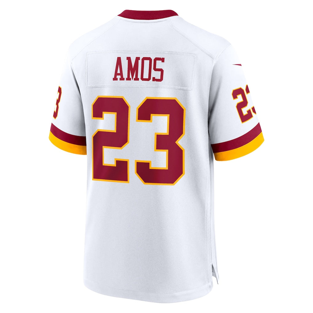 Tuec W.Commanders #23 Trey Amos White Game Super Bowl Era Jersey