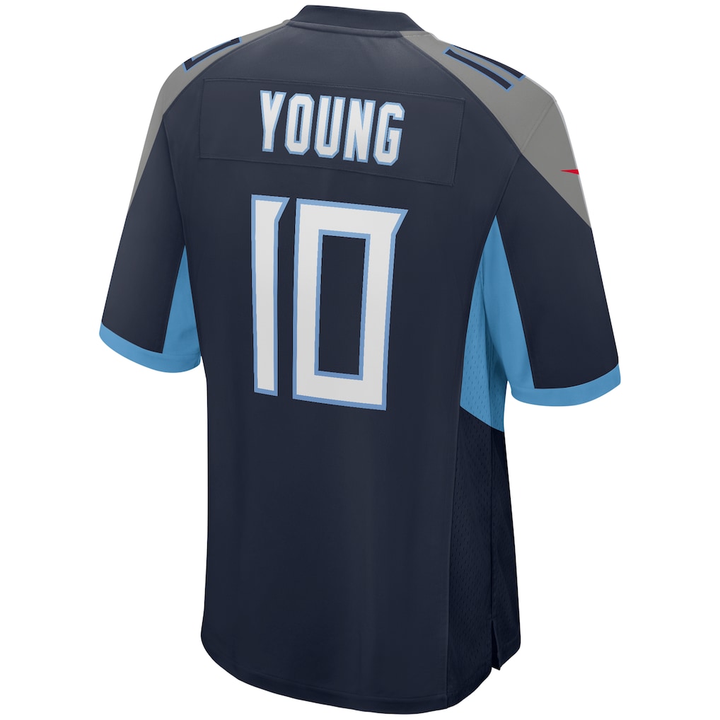 Tuec T.Titans #10 Vince Young Navy Game Retired Player Jersey