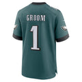 Tuec P.Eagles #1 Groom Midnight Green Team Game Jersey