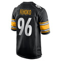 Tuec P.Steelers #96 Breiden Fehoko Black Game Jersey
