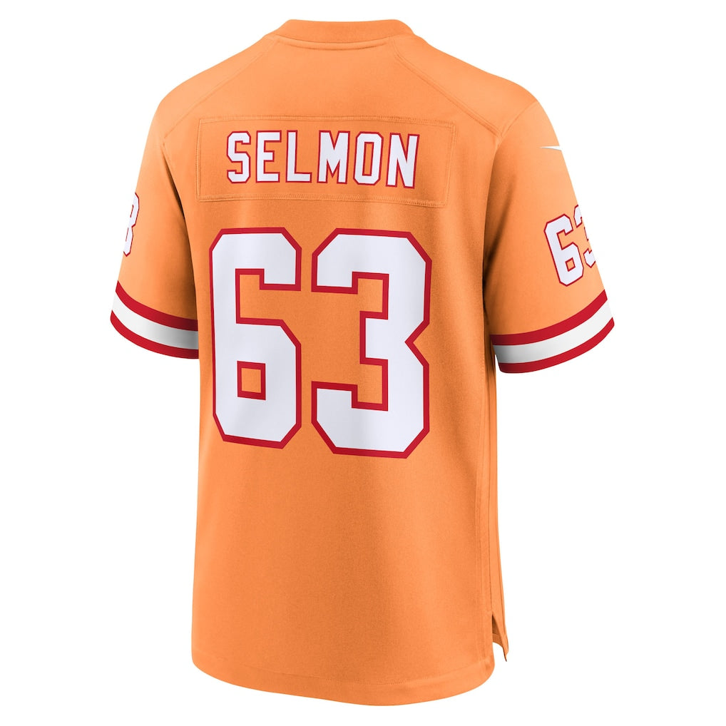 Tuec TB.Buccaneers #63 Lee Roy Selmon Creamsicle 50th Season Game Jersey