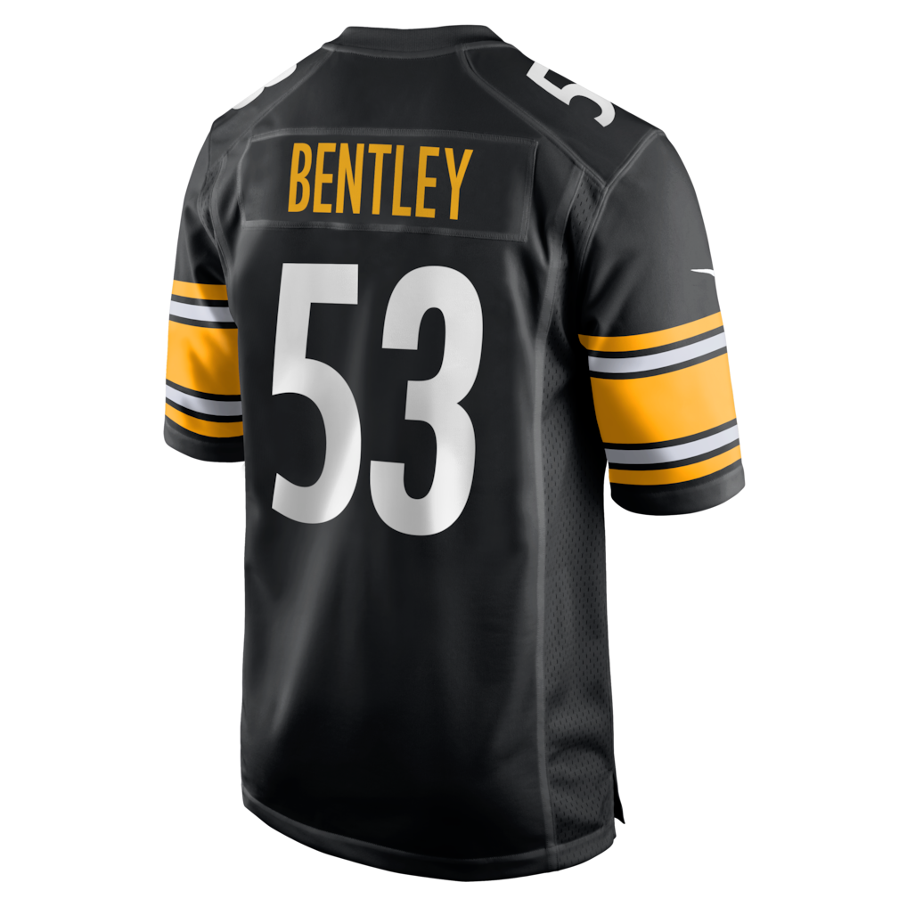 Tuec P.Steelers #53 JaWhaun Bentley Black Team Game Jersey