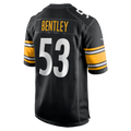 Tuec P.Steelers #53 JaWhaun Bentley Black Team Game Jersey