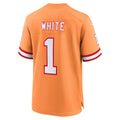 Tuec TB.Buccaneers #1 Rachaad White Orange Alternate Game Jersey