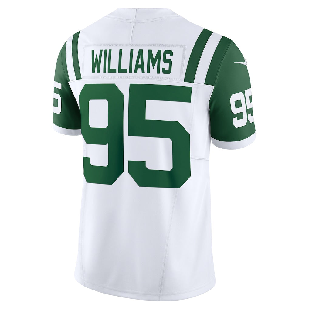 Tuec NY.Jets #95 Quinnen Williams White Classic Alternate Vapor F.U.S.E. Limited Jersey