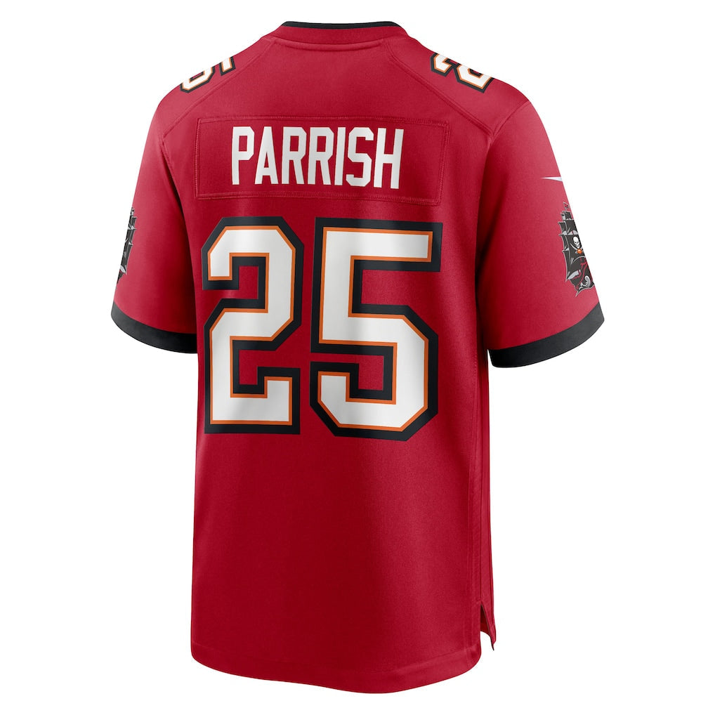 Tuec TB.Buccaneers #25 Jacob Parrish Red Team Game Jersey