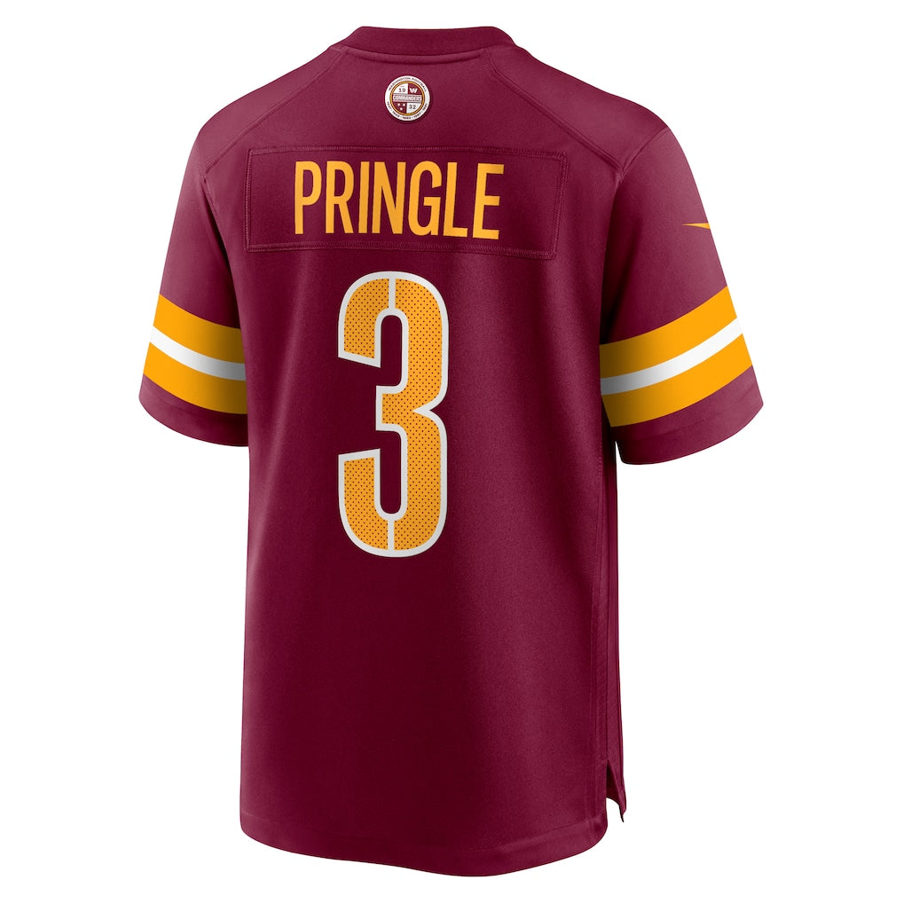 Tuec W.Commanders #3 Byron Pringle Burgundy Game Jersey