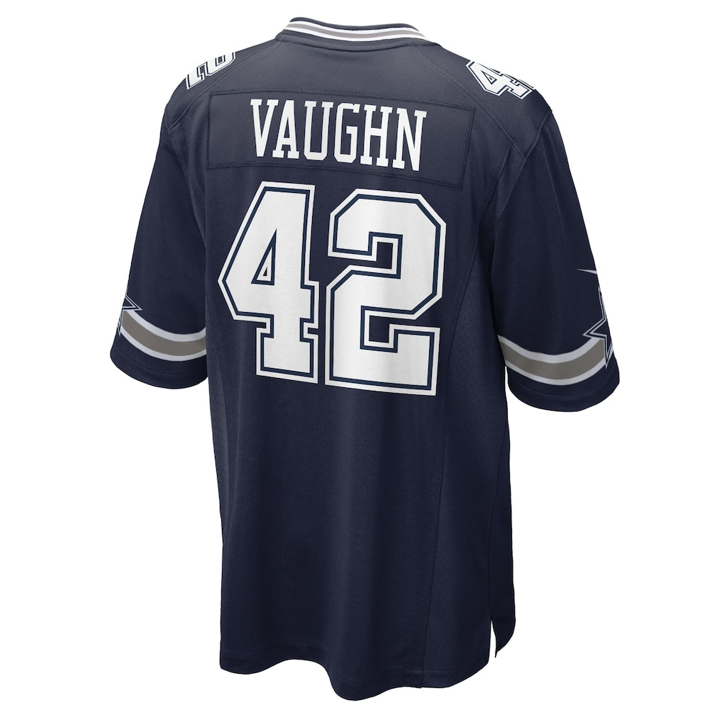 Tuec D.Cowboys #42 Deuce Vaughn Navy Game Jersey
