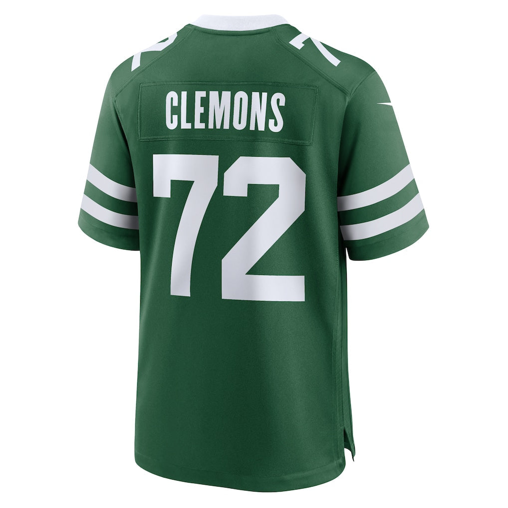 Tuec NY.Jets #72 Micheal Clemons Legacy Green Team Game Jersey