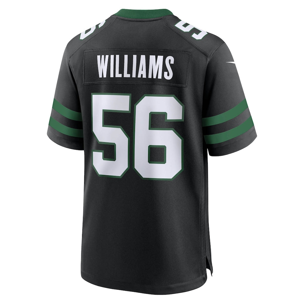 Tuec NY.Jets #56 Quincy Williams Legacy Black Alternate Game Jersey