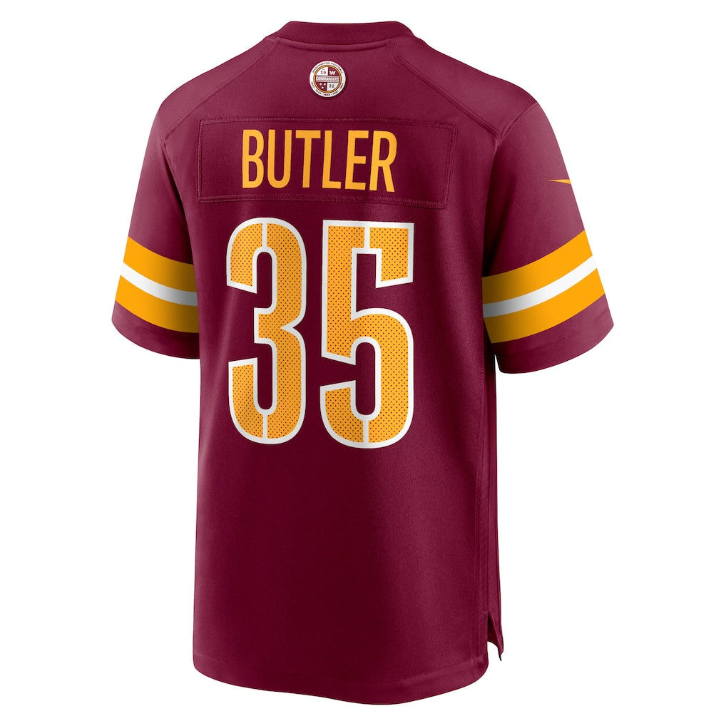 Tuec W.Commanders #35 Percy Butler Burgundy Player Game Jersey