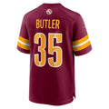 Tuec W.Commanders #35 Percy Butler Burgundy Player Game Jersey