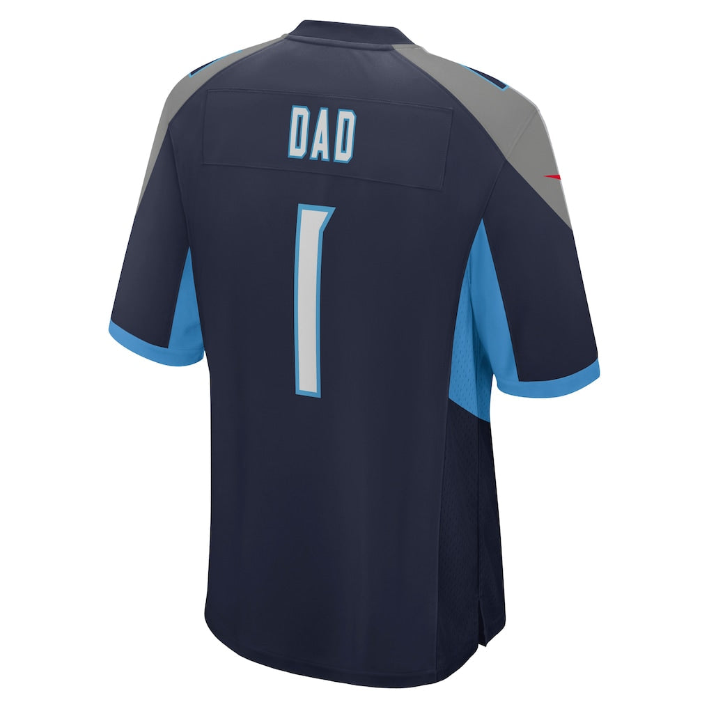 Tuec T.Titans #1 Dad Navy Game Jersey