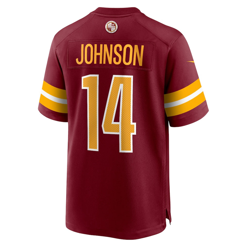 Tuec W.Commanders #14 Josh Johnson Burgundy Team Game Jersey
