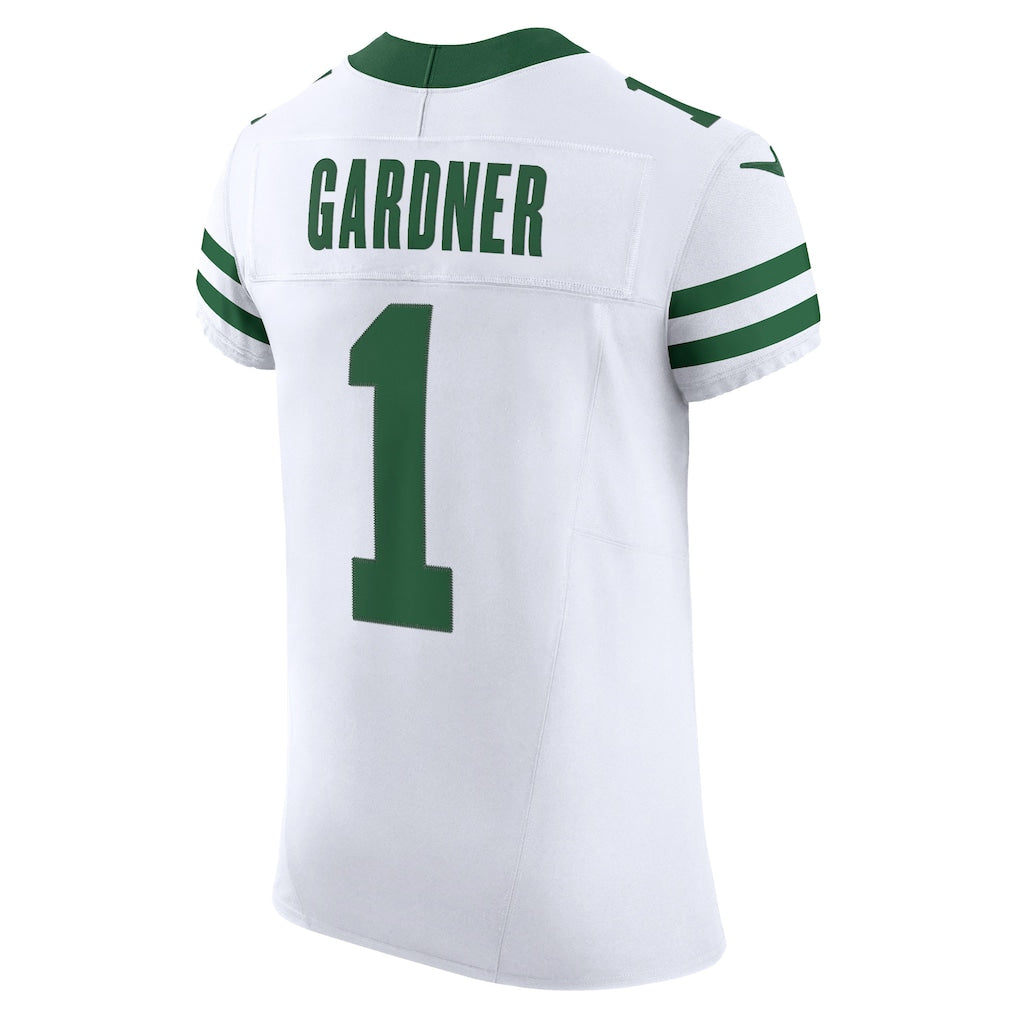 Tuec NY.Jets #1 Ahmad Sauce Gardner White Alternate Vapor F.U.S.E. Elite Jersey