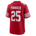 Tuec SF.49ers #25 Jason Pinnock Scarlet Team Game Jersey