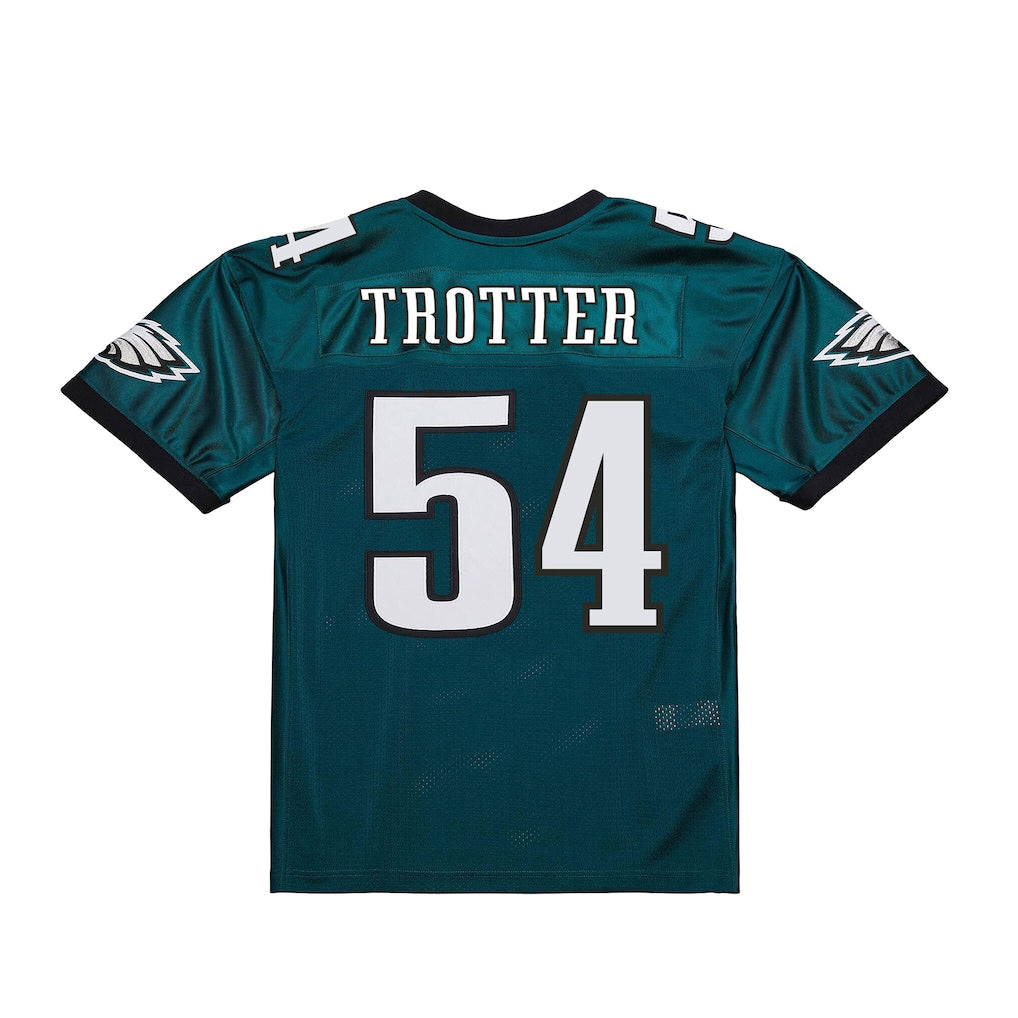Tuec P.Eagles #54 Jeremiah Trotter Jr. Mitchell & Ness Green 2000 Legacy Throwback Replica Jersey