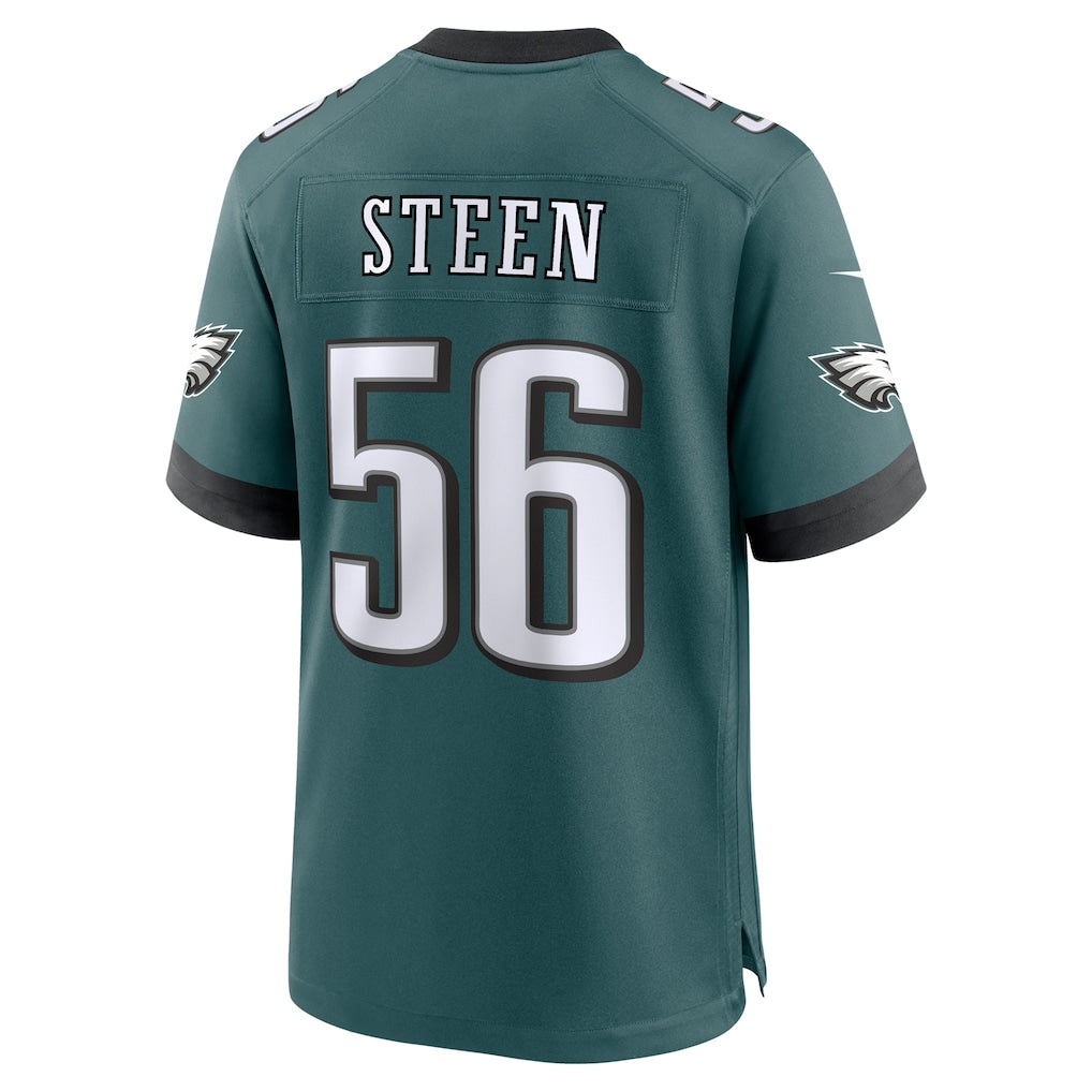 Tuec P.Eagles #56 Tyler Steen Midnight Green Team Game Jersey