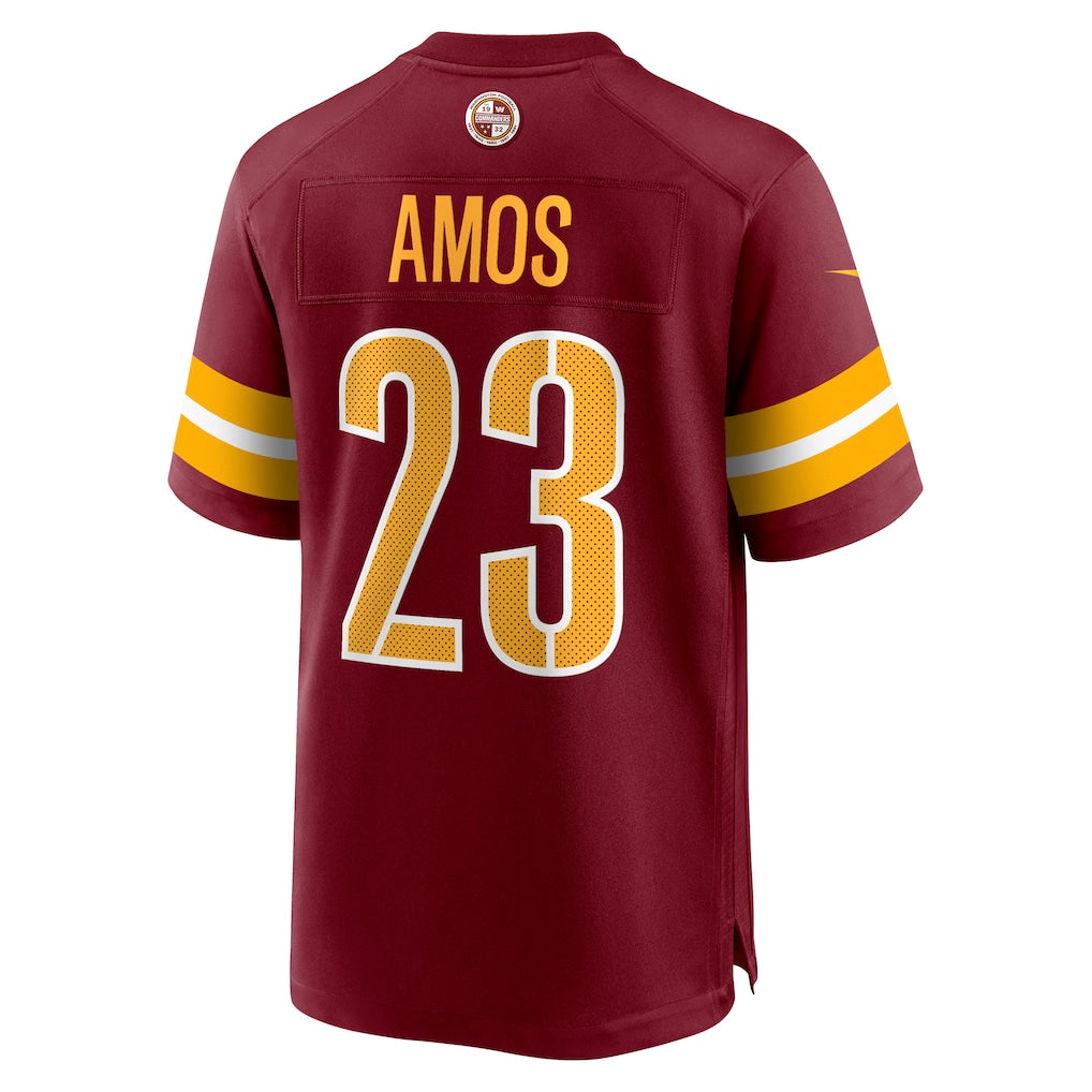 Tuec W.Commanders #23 Trey Amos Burgundy Team Game Jersey