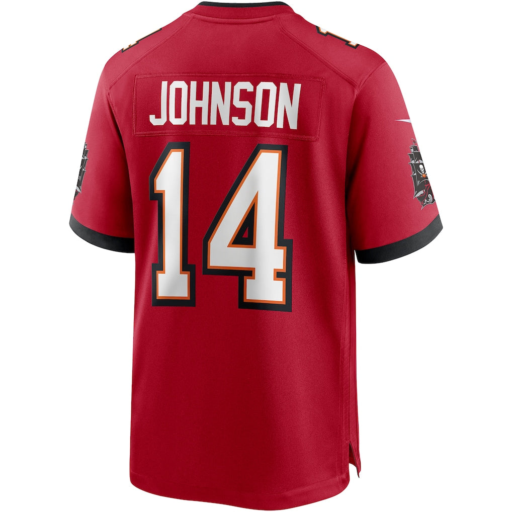 Tuec TB.Buccaneers #14 Brad Johnson Red Game Retired Player Jersey