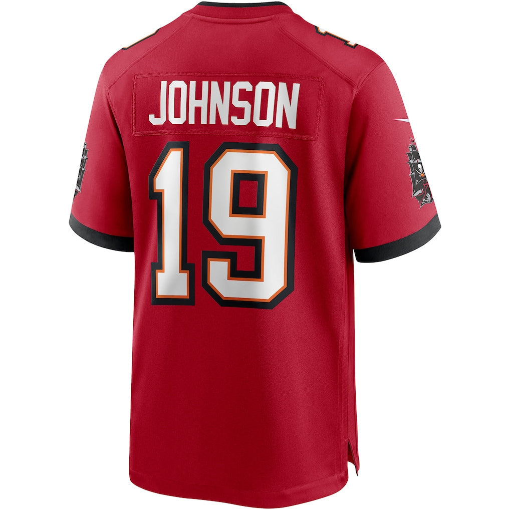 Tuec TB.Buccaneers #19 Keyshawn Johnson Red Game Retired Player Jersey