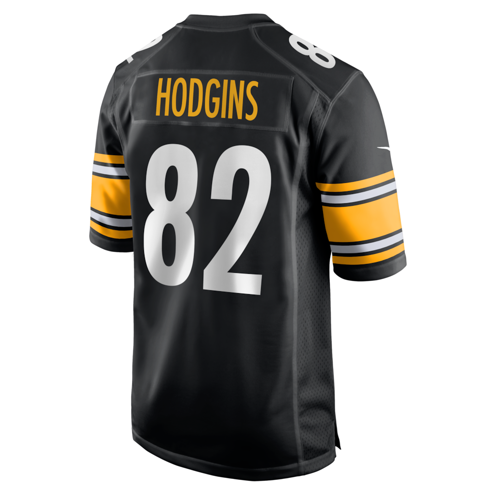 Tuec P.Steelers #82 Isaiah Hodgins Black Team Game Jersey