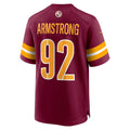 Tuec W.Commanders #92 Dorance Armstrong Burgundy Game Jersey
