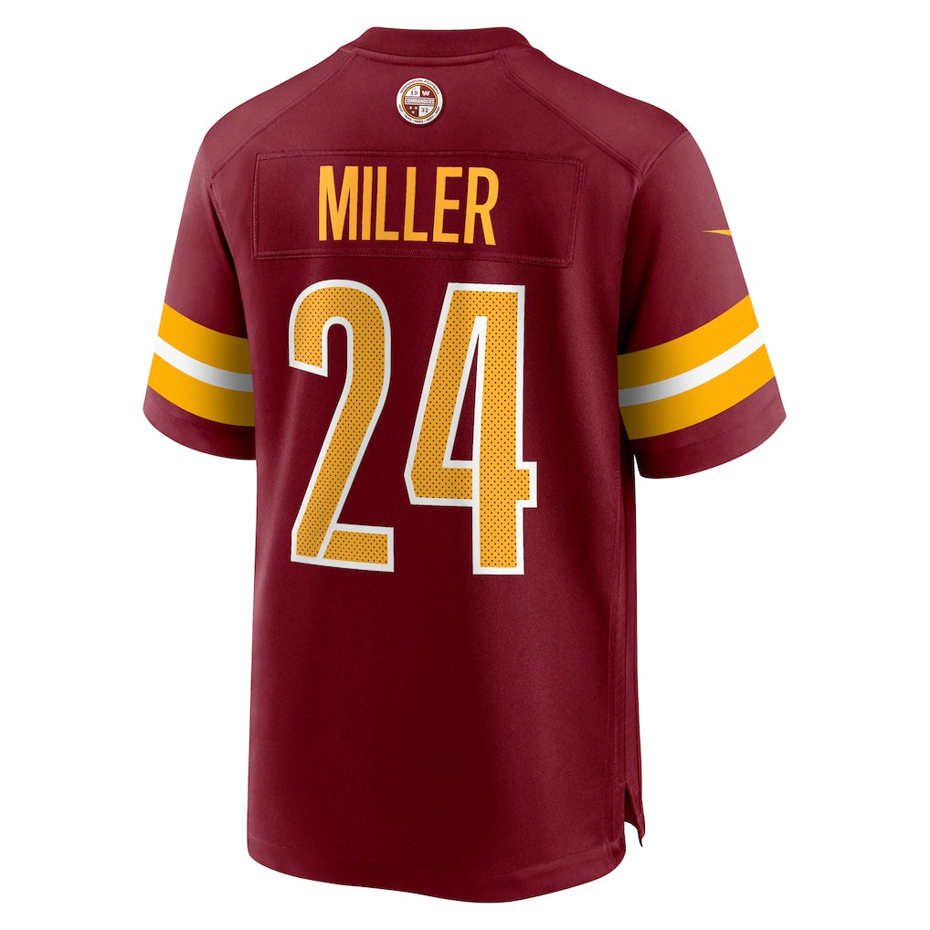 Tuec W.Commanders #24 Von Miller Burgundy Team Game Jersey