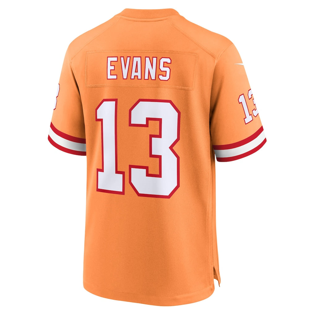 Tuec TB.Buccaneers #13 Mike Evans Creamsicle 50th Season Game Jersey