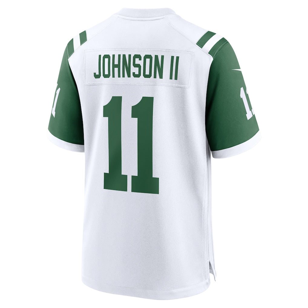 Tuec NY.Jets #11 Jermaine Johnson II White Classic Alternate Game Jersey