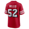 Tuec SF.49ers #52 Patrick Willis Scarlet Retired Player Alternate Game Jersey