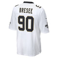 Tuec NO.Saints #90 Bryan Bresee White Game Jersey